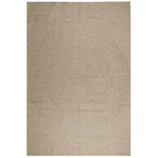 vidaXL Teppich ZIZUR Beige 240x340 cm Jute-Optik Indoor und Outdoor