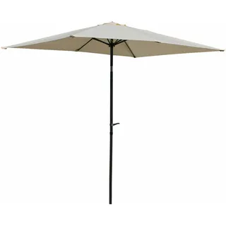 Gardissimo NEW SUNNY Sonnenschirm 210x140cm Gartenschirm Kurbelschirm natur
