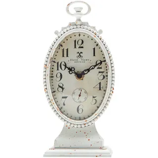 NIKKY HOME Vintage-Tischuhr weiß