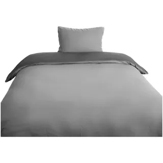 COFI Microfaser Wende-Bettwäsche mit Reißverschluss, für Einzel- und Doppelbett 135 x200 cm + 80 x 80 cm