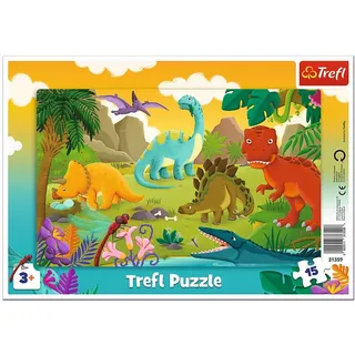 TREFL Puzzle Dinosaurier 15 Teile