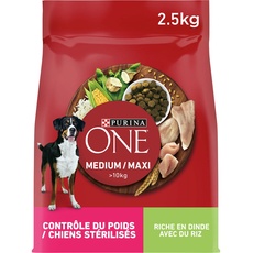 Bild von 2,5kg Medium/Maxi Weight Control Sterilised Truthahn Hundefutter trocken