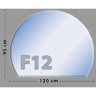 Kreisabschnitt G11 Funkenschutzplatte - Glasplatte ESG | 950 x 1200 mm