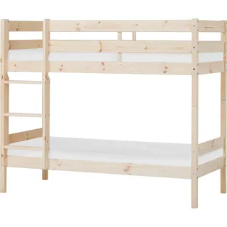 Hoppekids Etagenbett »ECO Comfort Kinderbett 90x200 oder 70x160 aus Massivholz in 4 Farben« TÜV, FSC und Nordisches Umweltzeichen – wahlweise mit Matratzen, beige
