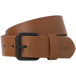 JACK & JONES Herren Jacivan Belt Synthetikgürtel 12250344,Cognac,95