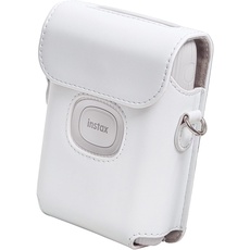 Rieibi Mini Link 2 Tasche - Schutzhülle für Fujifilm Instax Mini Link 2 Smartphone Drucker Mini Link 2 hülle mit Schultergurt, weiß, Kosmetikkoffer