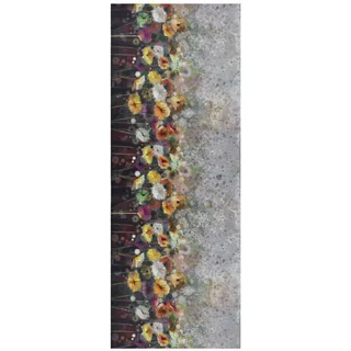 Atticgo Vinyl-Küchenteppich Mehrfarbig Ricci 52/100 cm , Textil , Floral , Rechteckig , 52x100 cm , waschbar, antistatisch, leicht zusammenrollbar, rutschfeste Unterfläche , Teppiche und Böden, Teppiche, Teppichläufer, Küchenteppiche