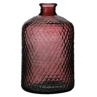 NATURAL LIVING VASE Serena 5L Rubi AUS RECYCELTEM Glas DURCHM. 18,5CM X H31CM
