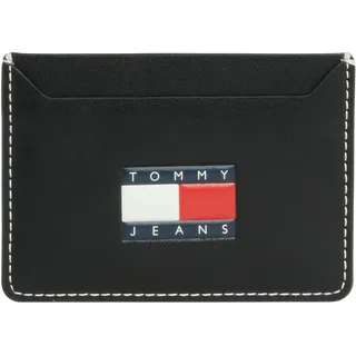 Tommy Jeans TJM HERITAGE LEATHER CC HOLDER Geldbörsen Herren, Schwarz (Black), OS