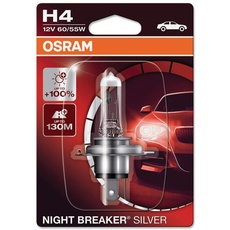 Bild Night Breaker Silver H4 +100% mehr Helligkeit, Halogen-Scheinwerferlampe, 64193NBS-01B Halogen Leuchtmittel