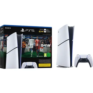 Sony PlayStation 5 Slim Digital Edition 825 GB Weiß + EA SPORTS FC26 + 1x DualSense Wireless-Controller