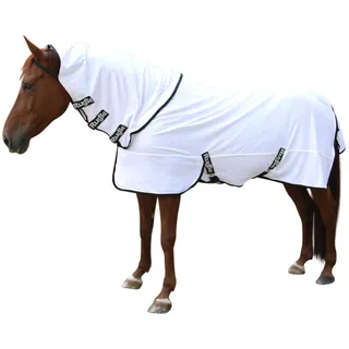 Covalliero Fliegendecke Superfly inklusiv Halsteil 155 cm Weiß