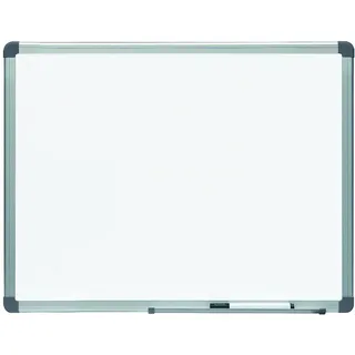 Rocada | Weiße Magnettafel | 60 x 45 cm | robuster Aluminiumrahmen, leicht trocken abwischbar, Markerablage, Gamma Visualline