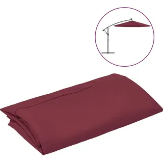 vidaXL Ersatzbezug für Ampelschirm Bordeauxrot 350 cm - bordeaux