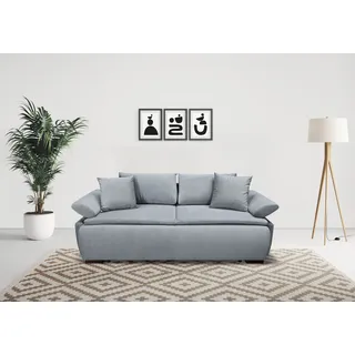 Home Affaire Schlafcouch Polyester 2-Sitzer Grau