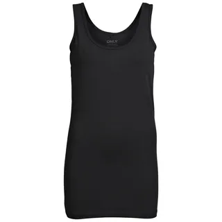 Only Longtop Onllive Love Long Tank Top Schwarz