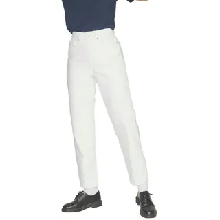 Jack & Jones Lisbon Mom Jjxx Hochtaillierte Jeans - White Denim - 31 - 30