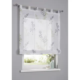 Kutti Raffrollo HEINE HOME Gr. 1, grün grün, weiß), B:45cm H:140cm, Raffrollos,