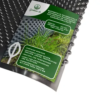 Noppenfolie Hochbeetfolie Noppenbahn Mauerschutz zur Vertikalen Isolierung 15m2