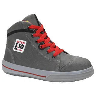 ELTEN VINTAGE Mid ESD S3, Damen und Herren, Leder, Stahlkappe, leicht, sportlich, Grau,