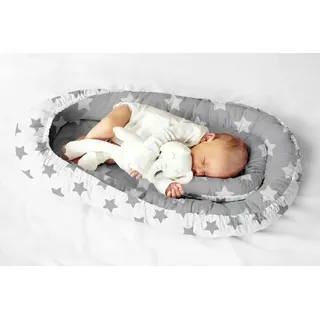 Multifunktionale Kuschelnest Babynest Kokon für Babys und Säuglinge, Nestchen, Reisebett, 100% Baumwolle, antiallergisch