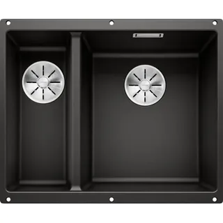 Subline 340/160-U Silgranit PuraDur Hauptbecken rechts schwarz o.Afb.