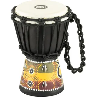 Meinl Percussion African Mini Djembe - Extra kleine Handtrommel - Mit Ziegenfell - Durchmesser 4,5 Zoll - Mahagoni, Mehrfarbig (HDJ7-XXS)