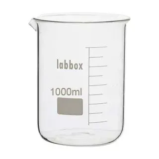 Labor Glasbecher mit Ausguss, (Boro 3.3). Messbecher (1000ml, 1)