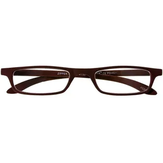 I NEED YOU Lesebrille Zipper / +2.00 Dioptrien / Braun