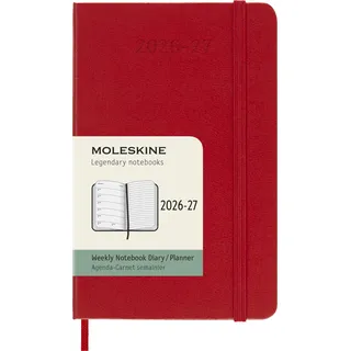 Moleskine Wochenkalender 2026/2027 Scharlachrot
