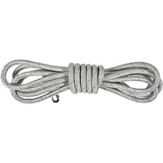 Bobby Walk 5 M – Hundeleine 3 Meter/Stärke 1,2 cm, schlauchförmige Hundeleine, strapazierfähiges Nylon, Grau, 5 Meter