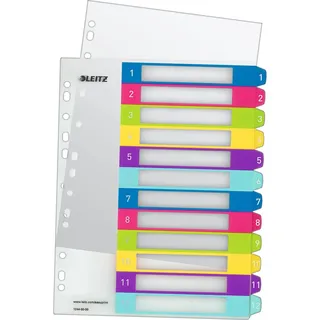 Leitz Register 1-12 A4 Überbreite Mehrfarbig 12 St.