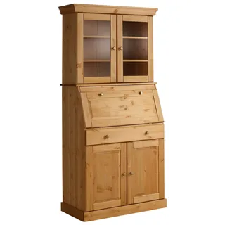 OTTO home Home »Rosi im Landhausstil« Schreibtisch aus Massivholz, mit Vitrine, in 2 Breiten,