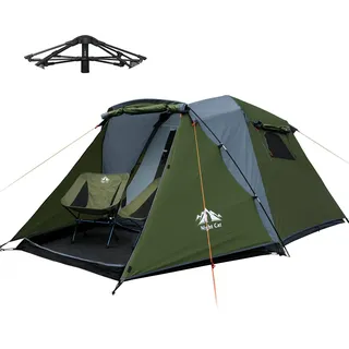 Night Cat Wurfzelt for 4 Personen:Wasserdicht Pop Up Zelt Einfache Einstellung für Camping Wandern