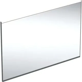 Geberit Option Plus Square Lichtspiegel, direkte und indirekte Beleuchtung, Breite 105 cm, 502.784.14.1, Farbe: schwarz matt / Aluminium eloxiert