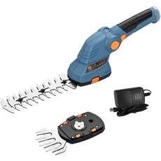 Handife Akku Grasschere Set 2.0Ah Akku Strauchschere 7.2V Klein Garten Rasenschere, Schnelles Laden, Verstellbarer Griff, für Strauch, Gras, Rasenpflege