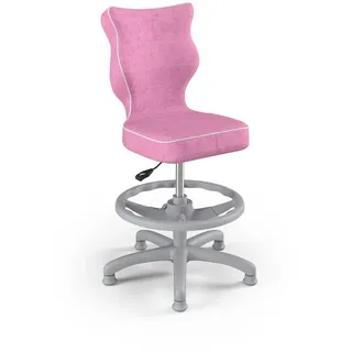 Raumhirsch Furniture Kinderstuhl Petit mit Fußstütze , Rosa, Weiß , Textil , Quadratisch , 66x90x66 cm , Babymöbel & Kindermöbel, Babyzimmer, Kindersessel & Kindertische