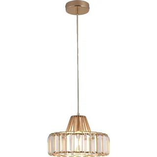 Pendelleuchte, modernes Kristall-Design, Oberflächenmontage, D25cm Gold