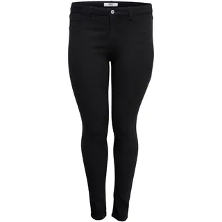 ONLY Carmakoma Carthunder Push Up Reg Skinny Jeans Noos, Noir (Black Black), W34 (Herstellergröße: 44) Damen
