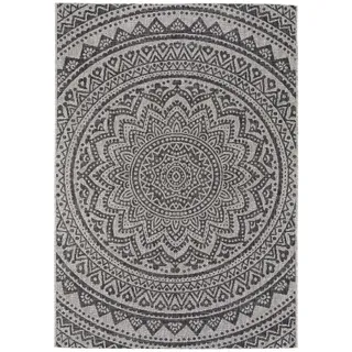 benuta Nest Outdoorteppich Cleo Beige/Braun 80x150 cm , Textil , Rechteckig , 80x150 cm , Oeko-Tex® Standard 100 , wasserabweisend , Teppiche und Böden, Teppiche, Outdoorteppiche