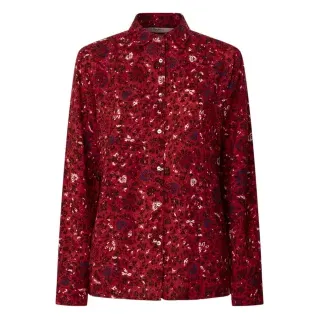 Pepe Jeans für Damen. PL305088 Bluse Carly Rot (L), Lässig, Langarm