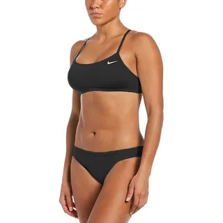 NIKE Damen Racerback Set Bikini, Schwarz, M EU