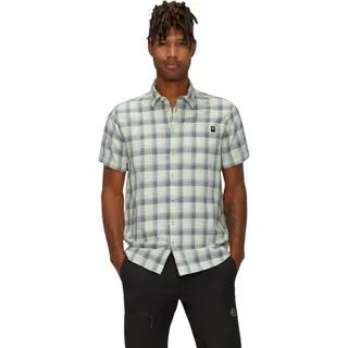 Mammut Wanderhemd Trovat Summer Kurzarm (Baumwolle-Mischung) sagegrün/alvatern Herren