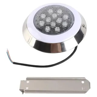 Tauchbare Poolbeleuchtung, professionelles warmes Licht 3000 K, 12 W, 12 V, Wandmontage, wasserdichte Unterwasser-LED zum Schwimmen