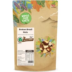 Wholefood Earth Broken Brazil Nuts 1 kg | GMO Free | Natural | Source of Fibre