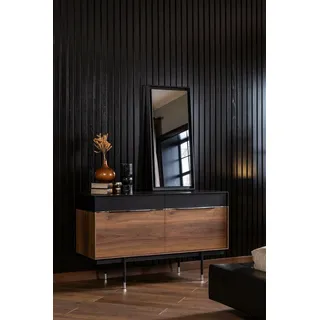 Kommode + Spiegel mit Stauraum 2tlg. inkls. Spiegel Sideboard Kommoden - Braun