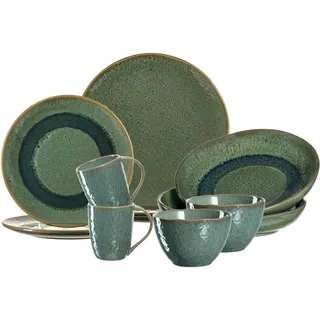 Leonardo MATERA Geschirr Tafelservice grün 10-teilig - Grün