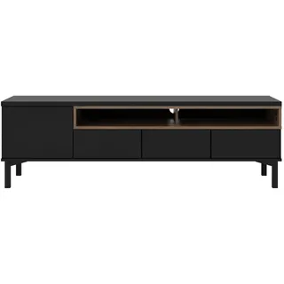 INOSIGN TV-Board »Roomers TV-Board, TV-Möbel, TV-Unit, Media-Möbel, Sideboard« Breite/Höhe 156/48 cm, 2 offene Fächer mit Rahmen-Optik, Kabelführung, schwarz