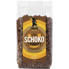 Bio Schoko Crunchy Müsli 500g - zarter Schokoladengeschmack - ohne Konservierungsstoffe - gesund und nährreiches Müsli von ZAGLER MUESLIBAER