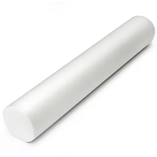 SISSEL Pilates Roller 90 cm Weiß | Foam Roller für Balance & Stabilität | Yoga Rolle & Pilates Zubehör für Core Training & Faszien | Rutschfest inkl. Übungsposter | Pilatesrolle | Yogarolle
